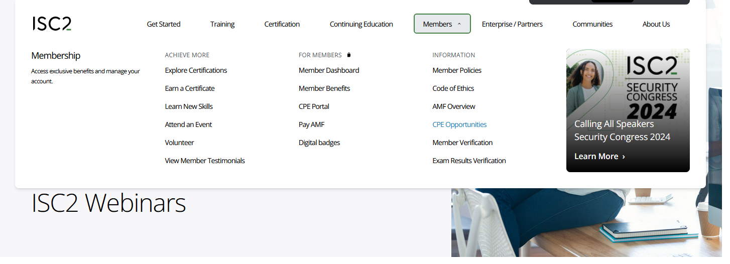 Best FREE CPE Oppurtunities? Is There A ISC2 Archi... - ISC2 Community